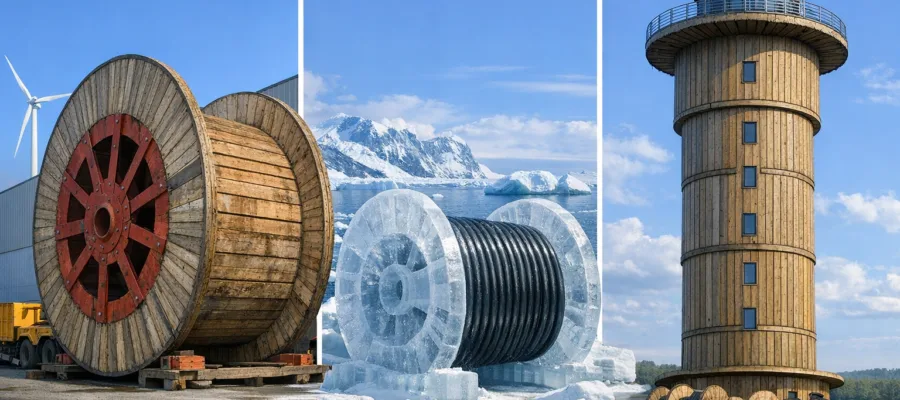 Die ungewoehnlichsten Kabeltrommel-Rekorde weltweit