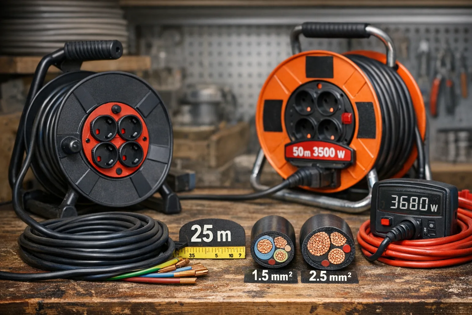 Kabeltrommel Auswahlkriterien: Kabellaenge, Querschnitt und Belastbarkeit