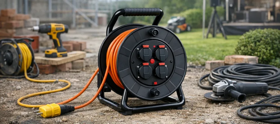 Kabeltrommel im Einsatz: Anwendungstipps fuer Bau, Gewerbe, Garten und Veranstaltungen