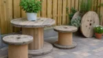 Kabeltrommel DIY fuer Garten und Balkon: Outdoor-Moebel & Pflanzideen