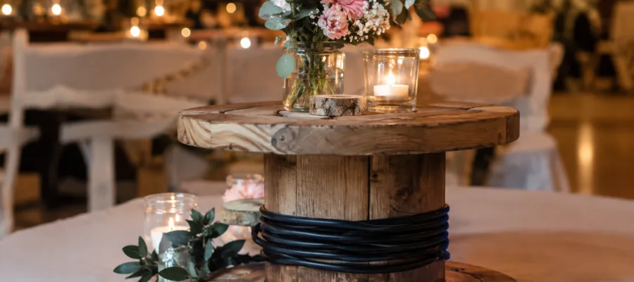 Kabeltrommel DIY fuer Feste und Events: Tische, Deko und praktische Loesungen