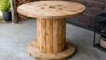 Kabeltrommel Stehtisch fuer Party bauen: DIY-Anleitung
